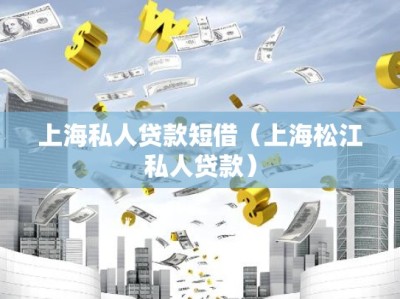 上海私人贷款短借（上海松江私人贷款）